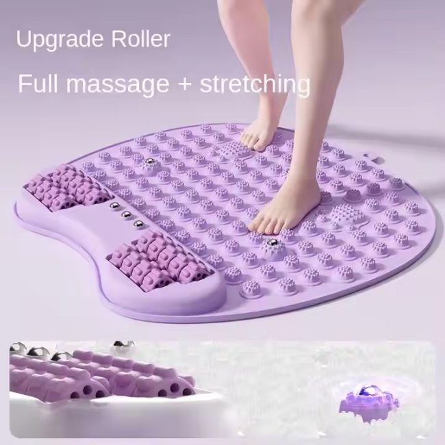 silicone Acupressure MatLightweight and can be used anywhere, such as living room, bedroom, kitchen, bathroom, office, outdoor lawn, standing for 10 minutes every day, it is good to relax body is like going to a massage shop