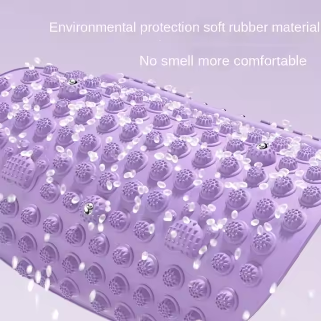 silicone Acupressure MatLightweight and can be used anywhere, such as living room, bedroom, kitchen, bathroom, office, outdoor lawn, standing for 10 minutes every day, it is good to relax body is like going to a massage shop