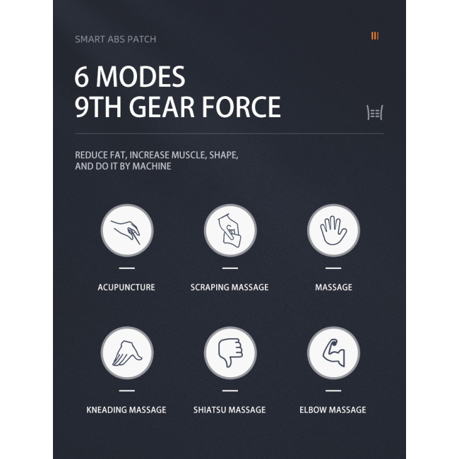 Portable Wireless Remote Control EMS Waist Massager