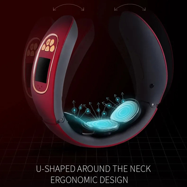 Mini Electric Pulse Neck Shiatsu Massager