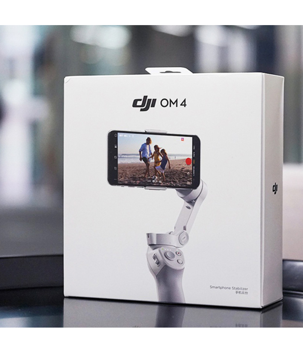 Original DJI OM4 Foldable Phone Gimbal's magnetic quick release design makes it easier to disassemble and assemble the phone; gesture control, use the "palm" or "victory" gesture to trigger recording