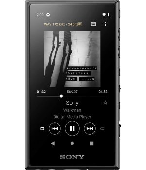 NW-A105 Lettore musicale Android ad alta risoluzione Nero Android 9.0 circa 26 ore di durata della batteria Bluetooth 5.0 S-master HX Processore di dischi in vinile da 16 GB Funzione audio wireless ad alta risoluzione