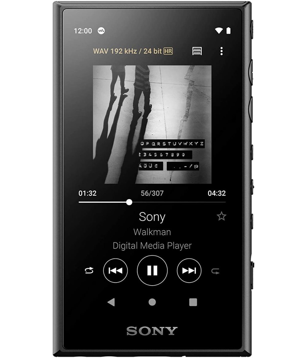 NW-A105 Reproductor de música de alta resolución Android Negro Android 9.0 Aproximadamente 26 horas de duración de la batería Bluetooth 5.0 S-master HX Procesador de discos de vinilo de 16GB Función inalámbrica de audio de alta resolución