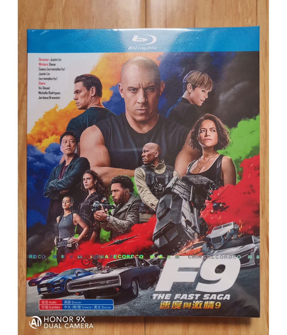 DVD et disques Blu-ray Disques Blu-ray BD Film HD Fast & Furious 9 boxed Prononciation anglaise Sous-titres chinois et anglais