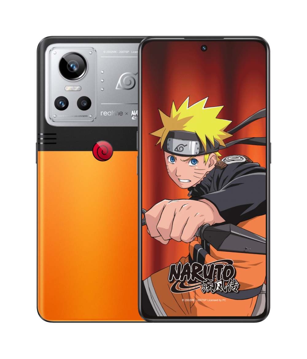 Realme GT Neo3 6.7 pulgadas 5G Naruto Edición limitada 12 + 256GB teléfono inteligente NFC Android 12 Google play