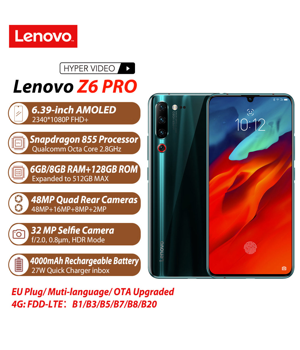 Lenovo Z6 Pro: lo smartphone di punta con prestazioni eccezionali, funzionalità innovative e processore Snapdragon 855