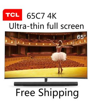 TCL 65C7 55 pouces 4K ultra-haute définition TV LCD LED incurvée intelligente 136% TV couleur gamut élevée