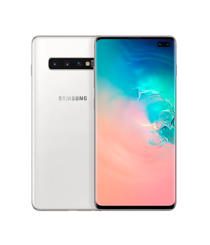 Samsung Galaxy S10 + SM-G9750 6.4 "Infinity-O-Display 8 GB 128 GB Fingerabdruckerkennung auf dem Bildschirm 3D-Ultraschall-Fingerabdruck entsperren, NFC-kabelloses gemeinsames Laden über das DHL Express-Smartphone