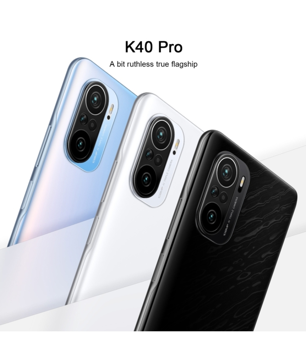 Lanzado el mismo día 2021 Último Xiaomi Redmi K40 Pro 5G 8GB 128GB teléfono para juegos E4 pantalla recta insignia 120Hz cepillo alto Dolby Atmos 4520mAh batería alta WiFi 6 versión mejorada 7.8 mm cuerpo delgado y liviano NFC control remoto por infrarrojos