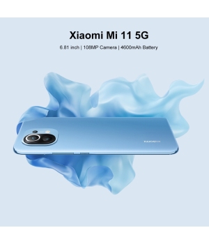 2021 Recién llegado Xiaomi 11 5G Smartphone 5G teléfonos móviles 12GB + 256GB con Type-C 55W Charger 2K AMOLED smartphones con pantalla flexible de cuatro curvas