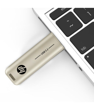 Originale originale (HP) 64G USB 3.1 USB Flash Drive X796w champagne gold ad alta velocità business office design retrattile, sicuro e impermeabile, Pen Drive Memory Stick per PC Laptop