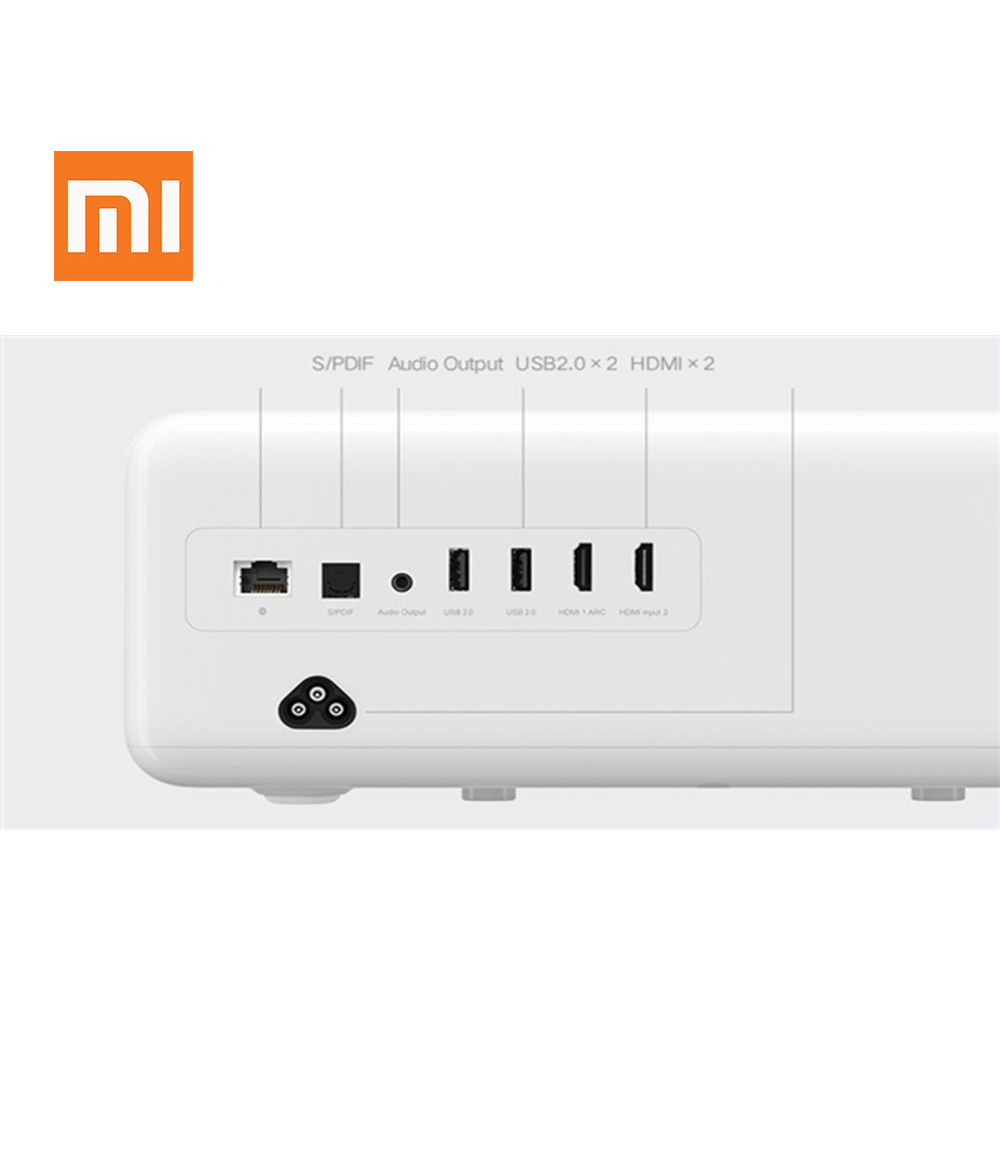 2020 Xiaomi Mijia Laser Projector 1080P Full HD 2400 ANSI Lumens Resolution 150 Inch Screen Wifi Android 9.0 Support 4K 8K Dual 10W Speaker