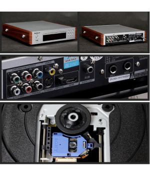 DV525 DVD-плеер DVD Mini EVD VCD DVD CD-плеер, видеоплеер караоке Интерфейс USB Воспроизведение HD Коаксиальный / оптический / RCA / HDMI / S-Video выходы