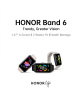 2020 nuevo producto Huawei Honor Band 6 Pulsera NFC oxígeno en sangre monitor de frecuencia cardíaca registro monitor de oxígeno en sangre podómetro frecuencia cardíaca 14 días de duración de la batería detección de frecuencia cardíaca en todo clima Reproducción de música Bluetooth 5.0 Detección de fibrilación auricular