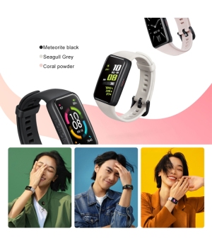 2020 новый продукт Huawei Honor Band 6 Браслет NFC монитор сердечного ритма кислорода в крови шагомер пульсометр 14 дней автономной работы всепогодное обнаружение сердечного ритма Bluetooth 5.0 воспроизведение музыки скрининг фибрилляции предсердий