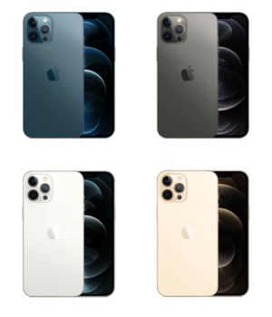 2020 Nuovo iPhone 12 Pro Garanzia originale + Nuovo prodotto Super Porcelain Panel 6.1 pollici 512 GB Super Retina XDR display A14 Bionic iOS 14 Smart Phone Siri