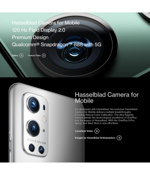 ONEPLUS 9 PRO 5G, 48-мегапиксельная камера, Snapdragon 888 12 ГБ + 256 ГБ, 6.7-дюймовый жидкостный AMOLED NFC, 120 Гц, NFC, 4500 мАч, 65 Вт, суперзарядный телефон