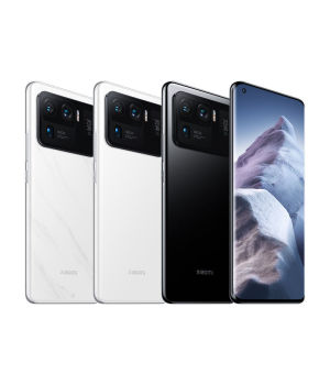 100% XIAOMI MI 11 ULTRA Snapdragon 888 2K AMOLED téléphone de jeu à écran flexible à quatre courbes 12G + 512G en céramique blanc