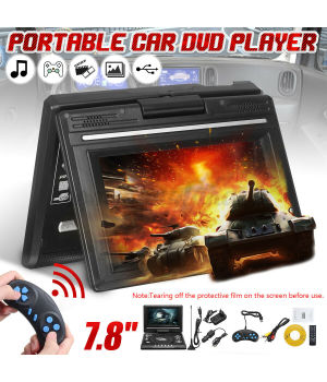 Lecteur DVD portable avec lecteur TV - Écran LCD TFT 7.5", fonction jeu, compact et léger - Top des ventes