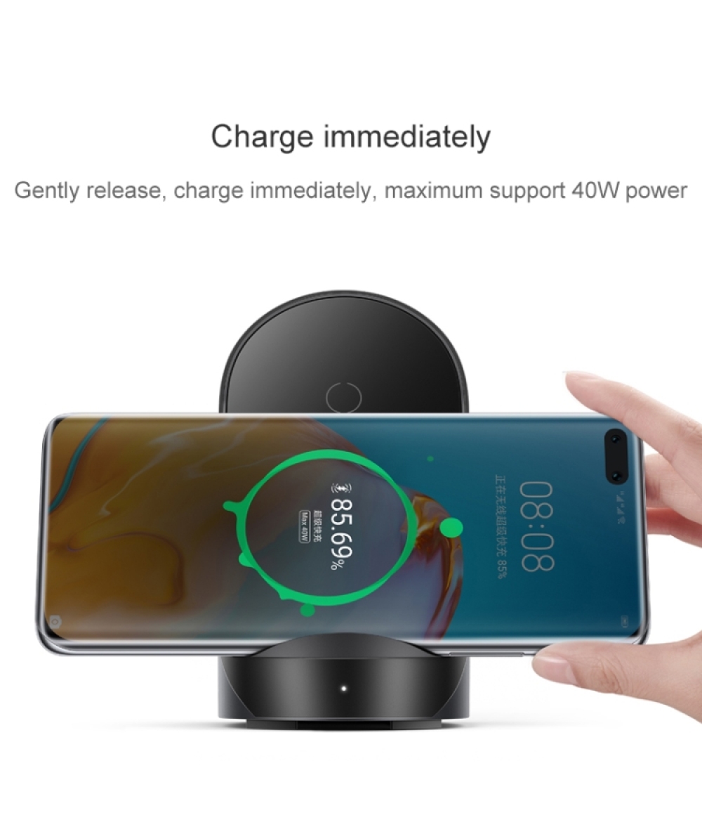 Original HUAWEI SuperCharge Wireless Charger Stand MAX 40W CP62 Supercharge for P40 Pro Mate 30 Pro Mate 20 Pro Matepad Pro For iphone 11/X S20 