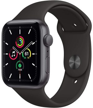 Nuevo Apple Watch SE (GPS, 44 mm) caja de metal de aluminio gris espacial; Reloj deportivo multifuncional de negocios con teléfono de frecuencia cardíaca en stock