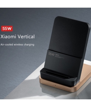 Original XIAOMI 55W Wireless-Ladegerät vertikales luftgekühltes Blitzschutz-Sicherheitsschutzladegerät 5 g für unterwegs, kompatibel mit Mi 10 Extreme Edition / 11, 100% voll in 40 Minuten