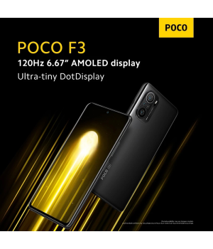 Мобильный телефон POCO F3 GLOBAL, восьмиядерный процессор Snapdragon 870, 6.67 дюйма, 120 Гц, E4, AMOLED, 48 МП, 33 Вт