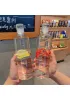 Personalized drink container stylish transparent water bottle fruit infuser water bottle diffuser water bottles with scale