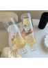 Personalized drink container stylish transparent water bottle fruit infuser water bottle diffuser water bottles with scale