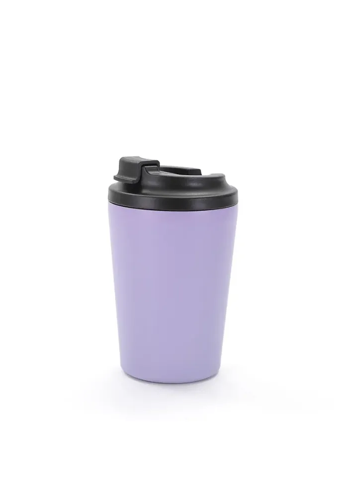 12oz Standard Mouth Bottle with Lid Powder Coated 304 Stainless Steel Bottle Double Wall Vacuum Flask Insulated Sports Thermos