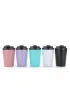 12oz Standard Mouth Bottle with Lid Powder Coated 304 Stainless Steel Bottle Double Wall Vacuum Flask Insulated Sports Thermos