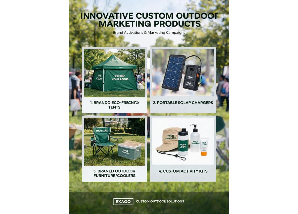 What are innovative custom outdoor products for marketing campaigns and brand activations?