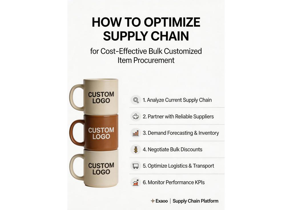 How to optimize the supply chain for cost-effective bulk customized item procurement?