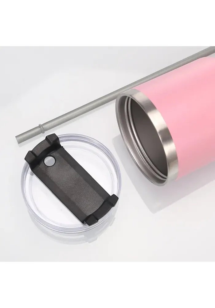 30oz Stainless Steel Travel Tumbler with Straw