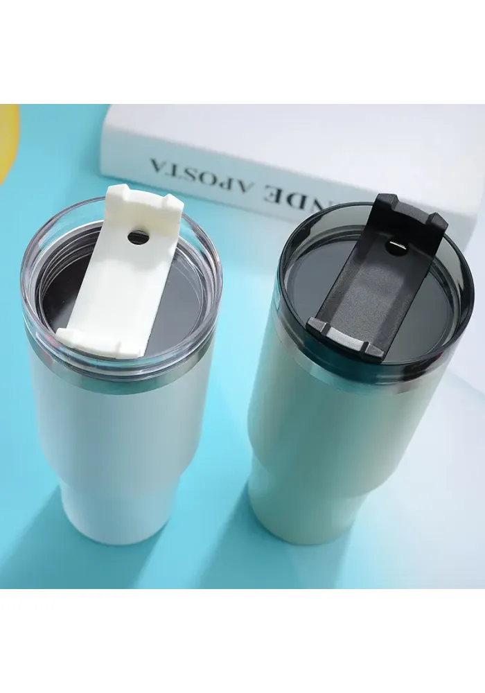 30oz Stainless Steel Travel Tumbler with Straw