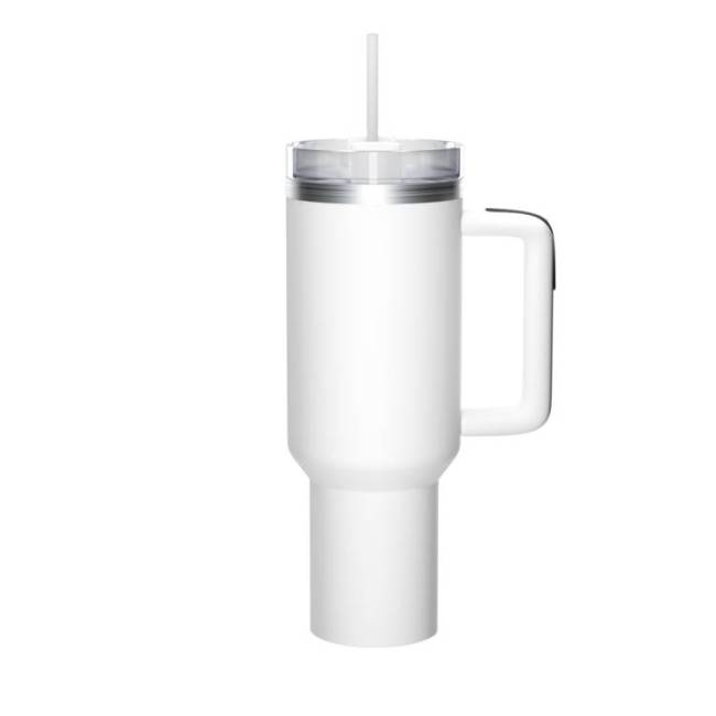 Hot Sale Large Capacity Stainless Steel Straw Water Bottle 40 oz Tumbler with Handle and Straw