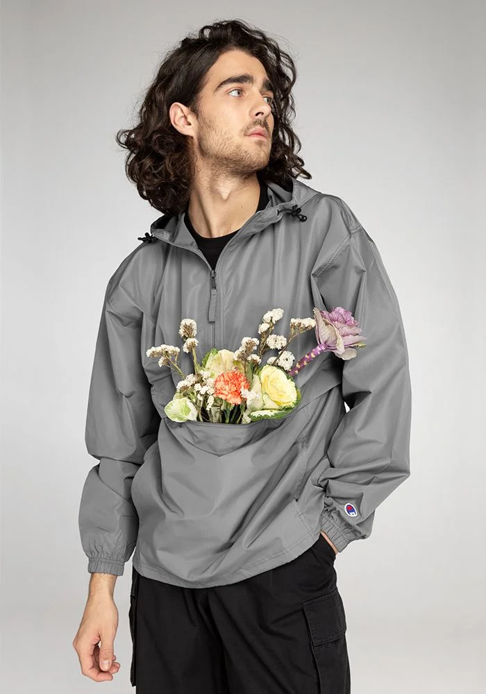 Unisex Hooded Zip-Up Windbreaker