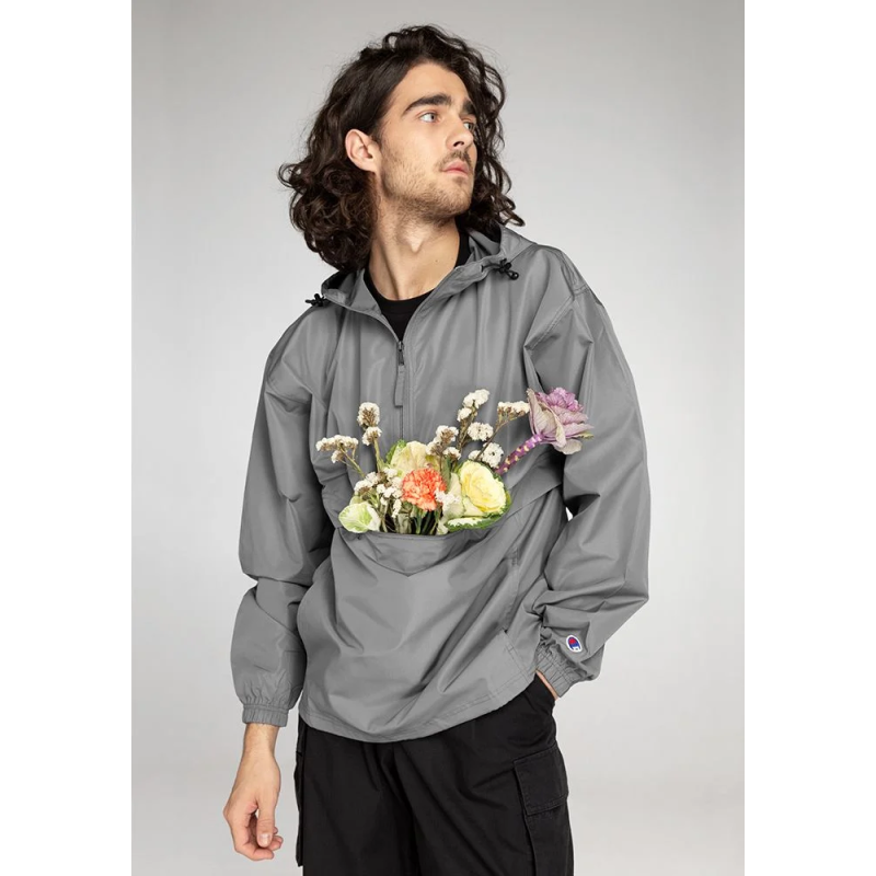  Unisex Hooded Zip-Up Windbreaker