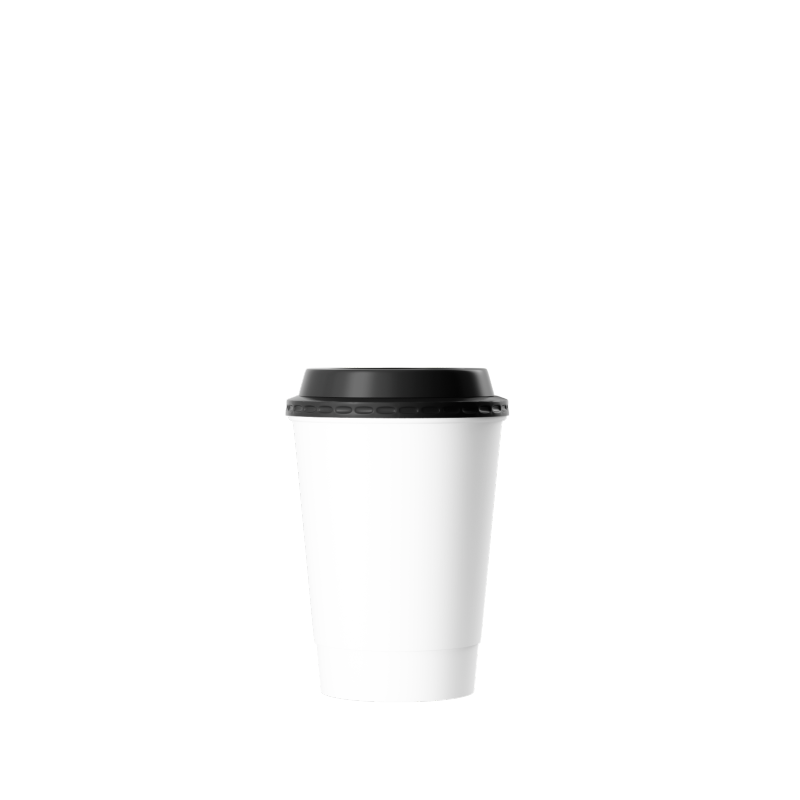 Custom Logo 12 oz Biodegradable Kraft Coffee Cup 500ml Volume Gold Foil Embossed Double Wall Single Paper Paper Craft
