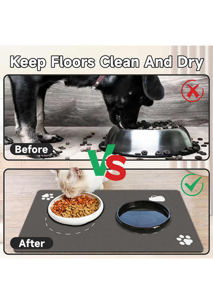 Pet Feeding Mat (Bone-Shaped / Rectangular)