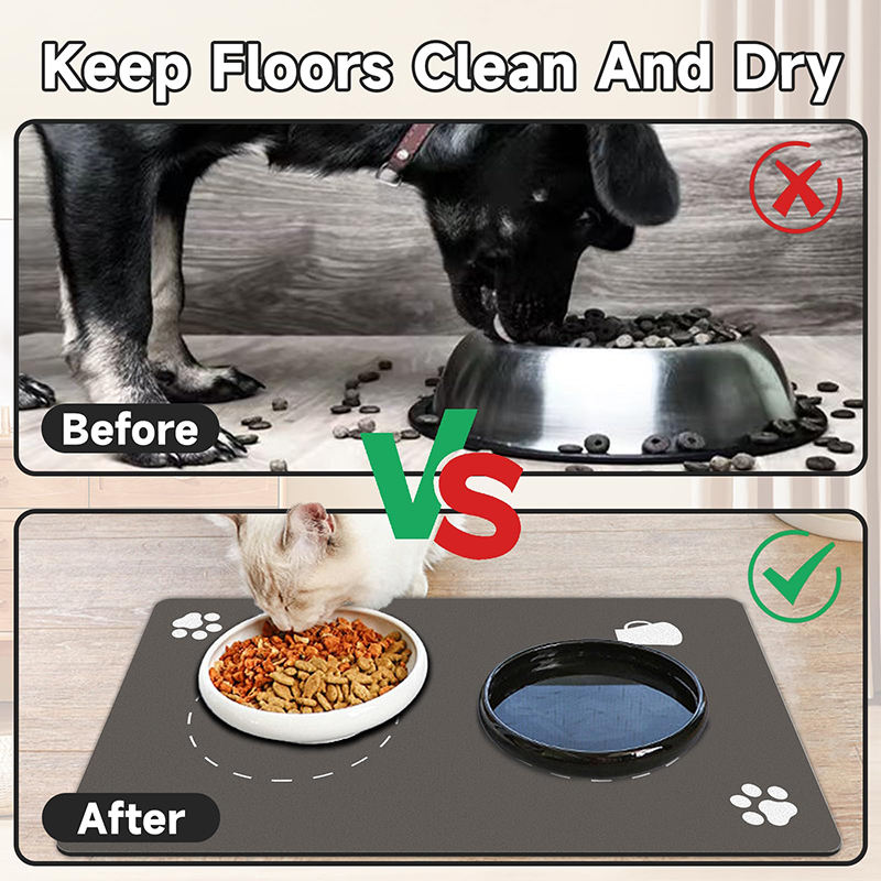 Pet Feeding Mat (Bone-Shaped / Rectangular)