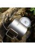 Outdoor Pure Titanium Multi-Purpose Folding Cup (with Storage Bag)