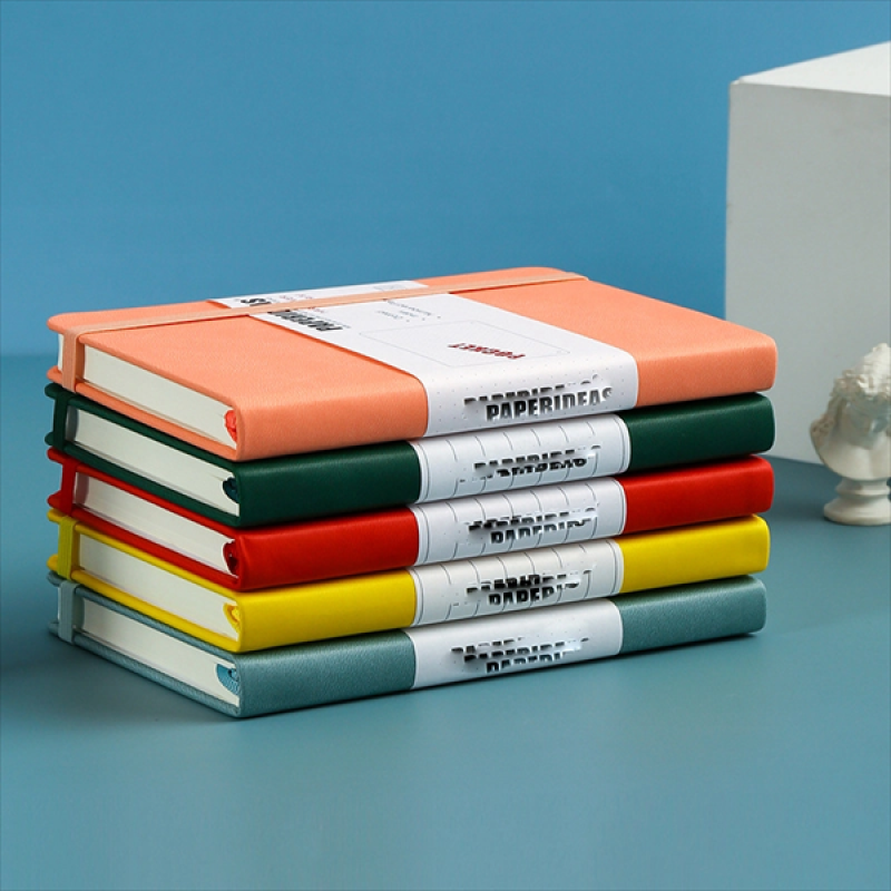 Colorful PU Cover Lined Notebook (A5)