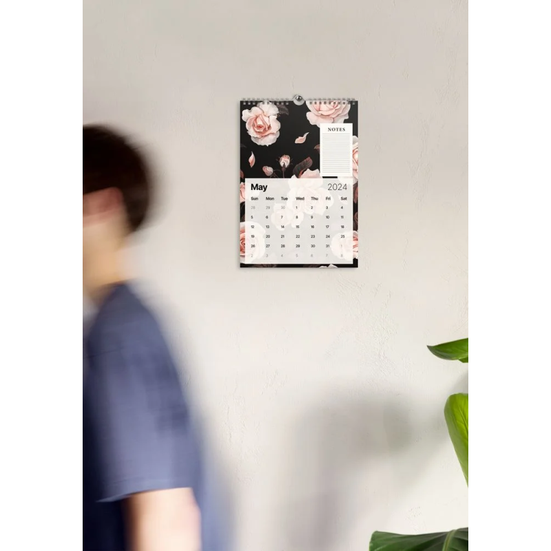 A4 Vertical Wall Calendar with Custom Printing