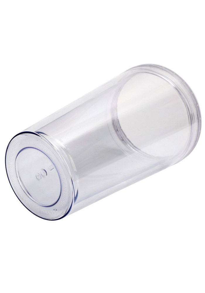  Double Wall Plastic Clear Reusable Cups 