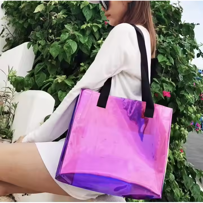  Laser PVC Heat-Pressed Tote Bag