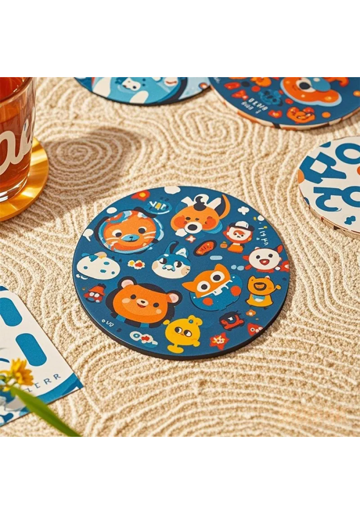  Soft Rubber Coaster