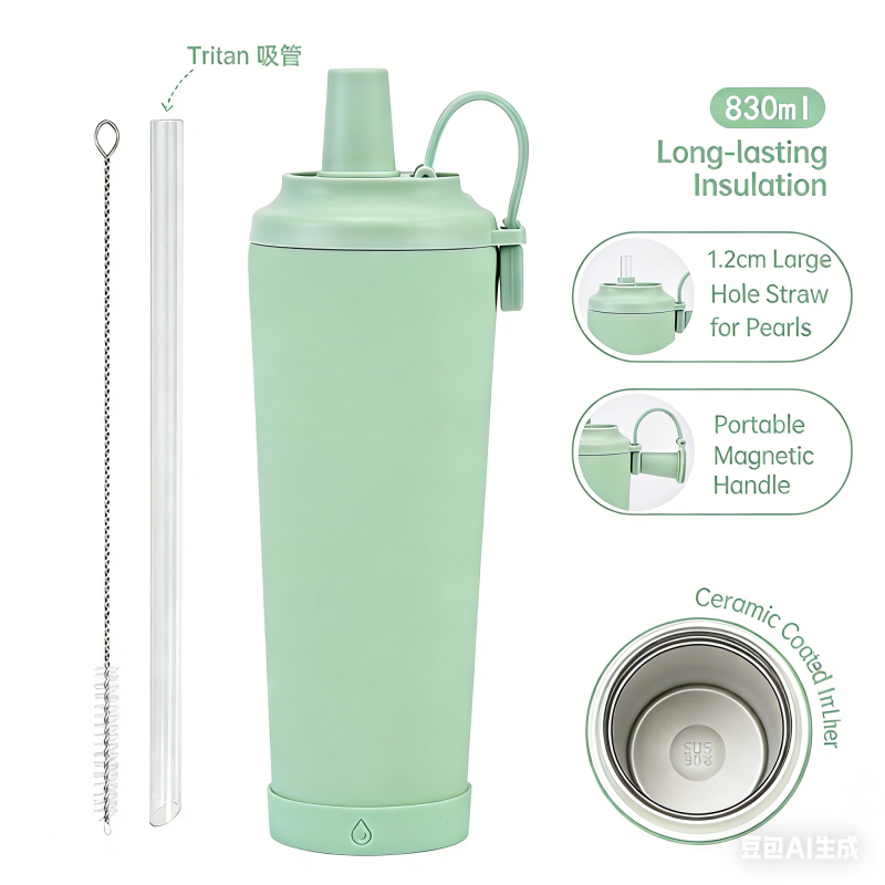 Bounce Lid Milk Tea Cup