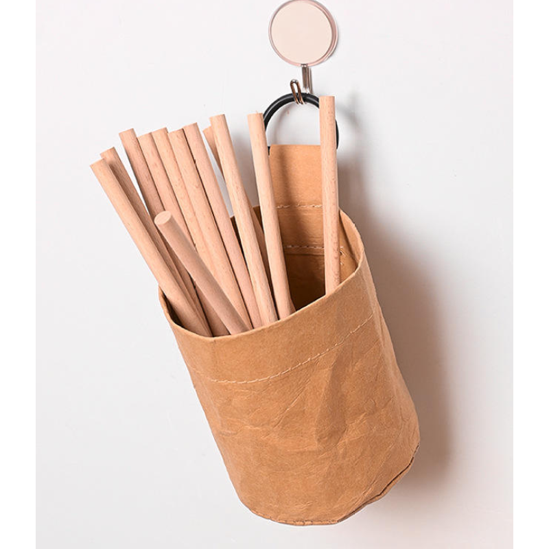 Washable Kraft Paper Storage Bag