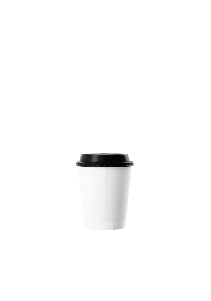 Custom 8oz Disposable Coffee Cups with Lids